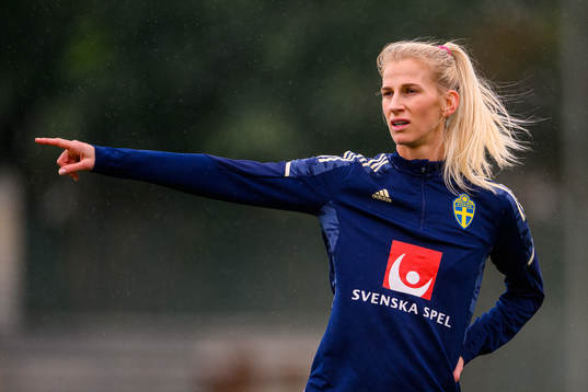 Sofia Jakobsson of the Swedish women's national football
