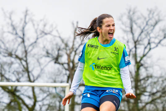 Tuva Hansen of the Norwegian women's national football team
