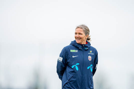 Hege Riise, head coach of the Norwegian women's national