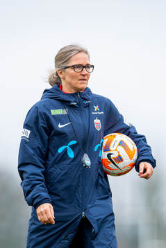 Hege Riise, head coach of the Norwegian women's national