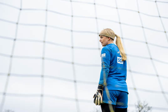 Goalkeeper Guro Pettersen of the Norwegian women's national