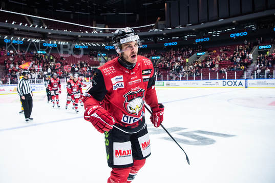 Malmö Redhawks Lance Bouma jublar