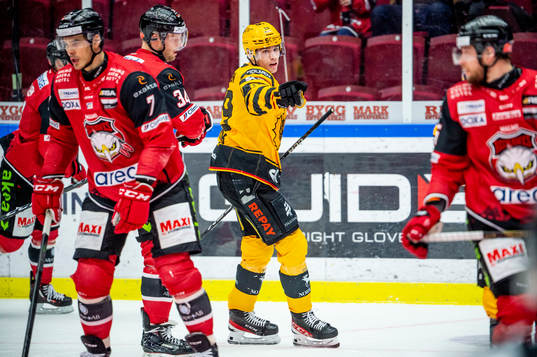 Skellefteås Albin Sundsvik jublar