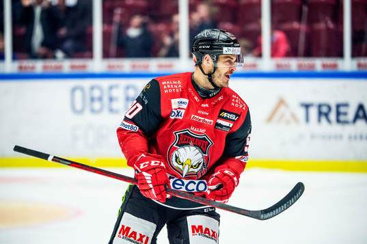 Malmö Redhawks Lance Bouma jublar