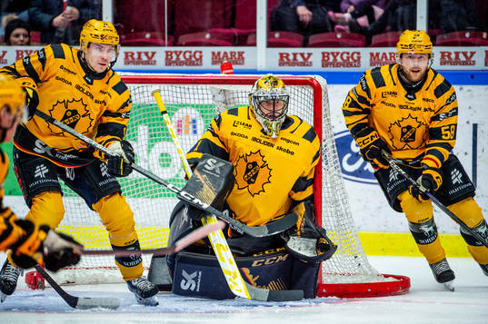 Skellefteås Pär Lindholm, målvakt Alexander Hellnemo och