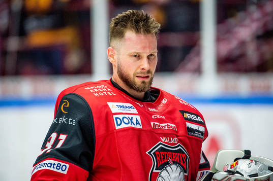 Malmö Redhawks målvakt Brandon Maxwell