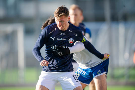 Helsingborgs Anton Nilsson och Onsalas Sebastian Parker