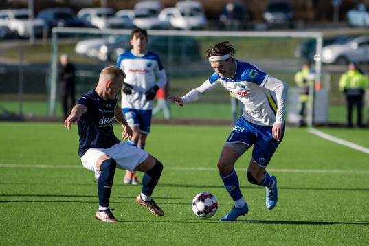 Helsingborgs Philip Rejnhold och Onsalas Hampus Ekdahl