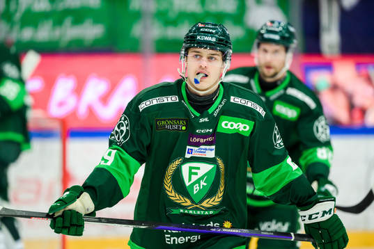 Färjestads Lucas Forsell deppar