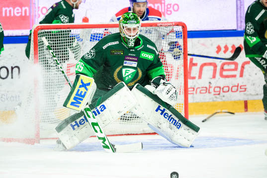 Färjestads målvakt Dennis Hildeby