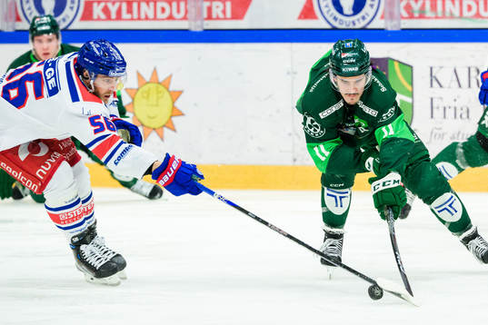 Oskarshamns Robin Norell och Färjestads Joakim Nygård