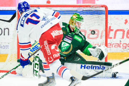 Färjestads målvakt Dennis Hildeby