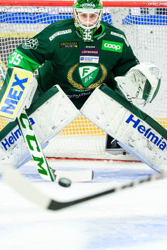 Färjestads målvakt Dennis Hildeby