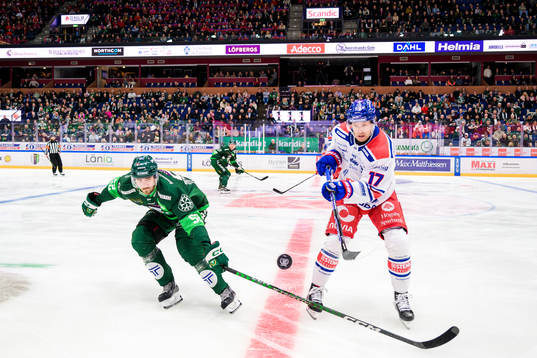Färjestads August Tornberg och Oskarshamns Jonas Engström