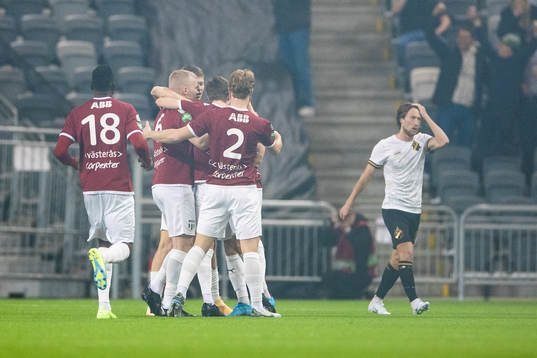 Västerås Simon Johansson jublar