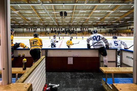 under ishockeymatchen i AllTrean Södra B, Region Syd