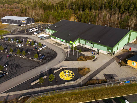 Trollarinkens ishall innan ishockeymatchen i AllTrean