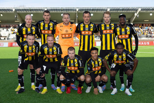 Häckens startelva innan fotbollsmatchen i Svenska Cupen