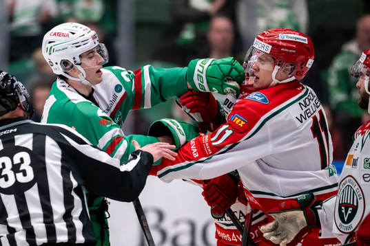 Rögles Marco Kasper och Frölundas Erik Borg