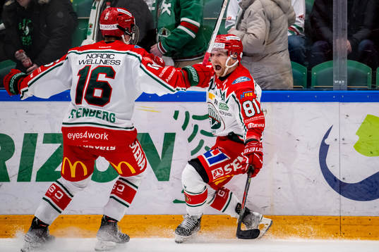 Frölundas Ryan Lasch jublar