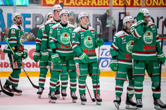 Rögles Adam Engström och Linus Sjödin deppar