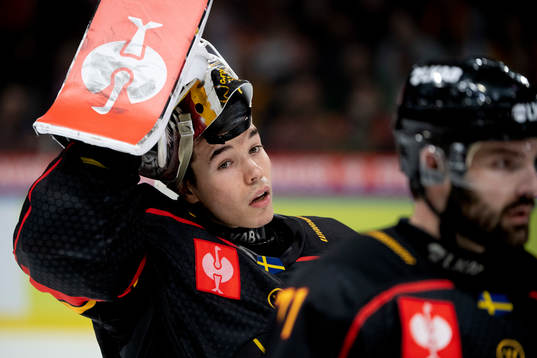 Luleås goalie Matteus Ward