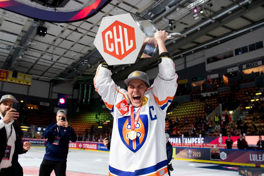 Tapparas Otto Rauhala celebrates with the trophy