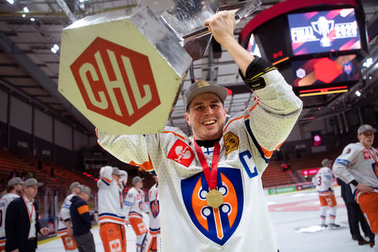 Tapparas Otto Rauhala celebrates with the trophy