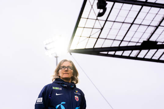 Head coach Hege Riise of Norway