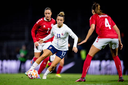 Sanne Troelsgaard of Denmark and Celin Bizet Ildhusøy of