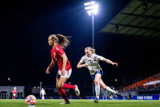 Frederikke Skjødt Thøgersen of Denmark and Julie Blakstad