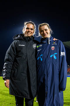 Simone Boye Sørensen of Denmark and Thea Sørbo of Norway