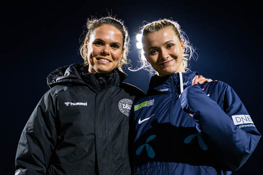 Simone Boye Sørensen of Denmark and Thea Sørbo of Norway