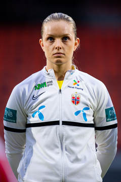 Goalkeeper Guro Pettersen of Norway