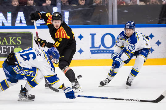 Brynäs Nick Olesen och Leksands Olle Alsing