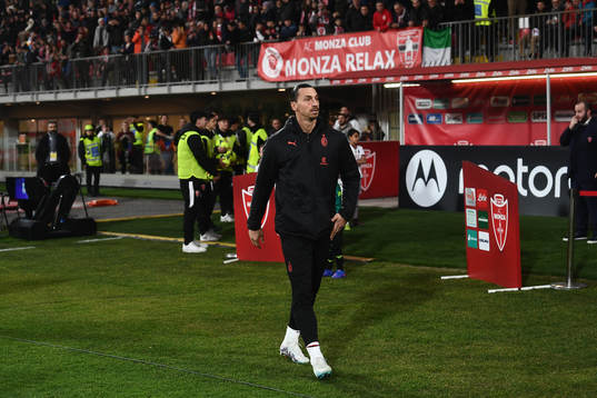 Zlatan Ibrahimovic of AC Milan