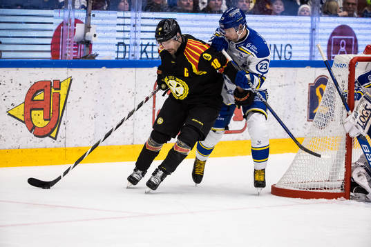 Brynäs Anton Rödin och Leksands Mikael Ruohomaa