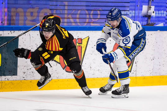 Brynäs Dmytro Timashov och Leksands Patrik Noren