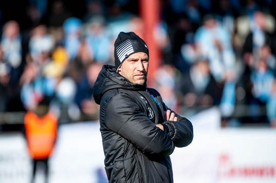 Malmö FFs tränare Henrik Rydström innan fotbollsmatchen