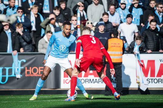 Malmö FFs Isaac Kiese Thelin och Skövde AIKs Filip