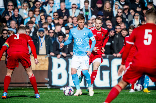 Malmö FFs Anders Christiansen mot Skövde AIKs Filip