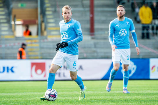 Malmö FFs Oscar Lewicki och Lasse Nielsen