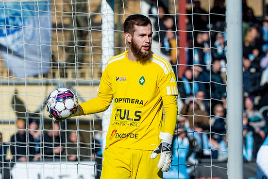 Skövde AIKs målvakt Markus Fröjd