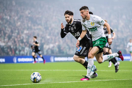 Brages Jonathan Tamimi och Hammarbys Viktor Djukanovic