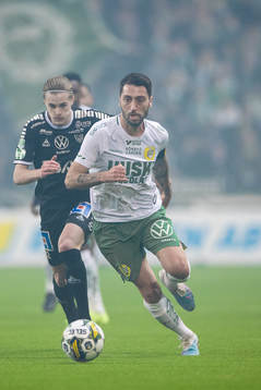 Brages Johan Arvidsson och Hammarbys Nahir Besara