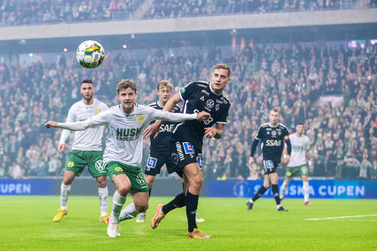 Hammarbys Joel Nilsson och Brages Pontus Rödin