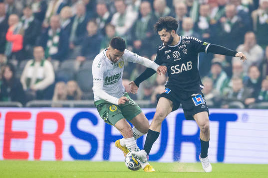 Hammarbys Abdelrahman Saidi och Brages Jonathan Tamimi
