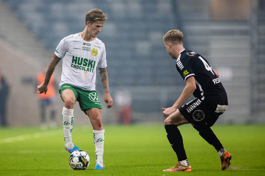 Hammarbys Fredrik Hammar och Brages Malte Persson
