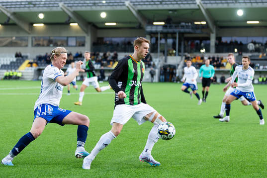 Norrköpings  Daniel Fritz Eid och GAIS Julius Lindberg