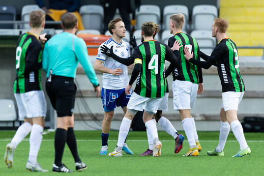 GAIS spelare reagerar mot Norrköpings  Jacob Ortmark